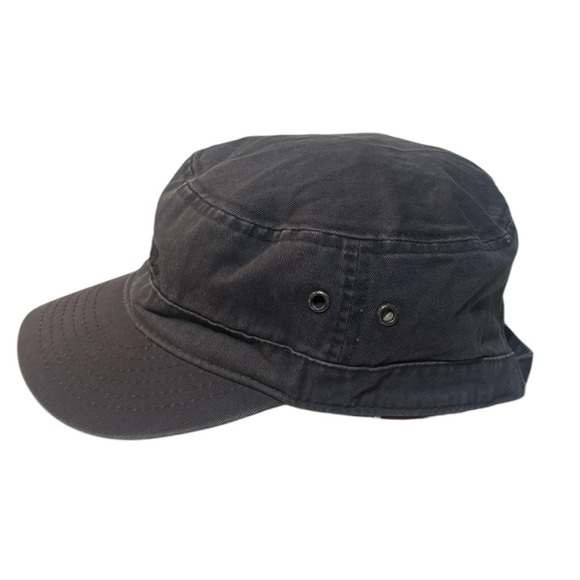 Vintage 90’s Indian Motorcycle Men's Black Strapback Cap Hat OSFA Dark Gray EUC - Picture 4 of 8